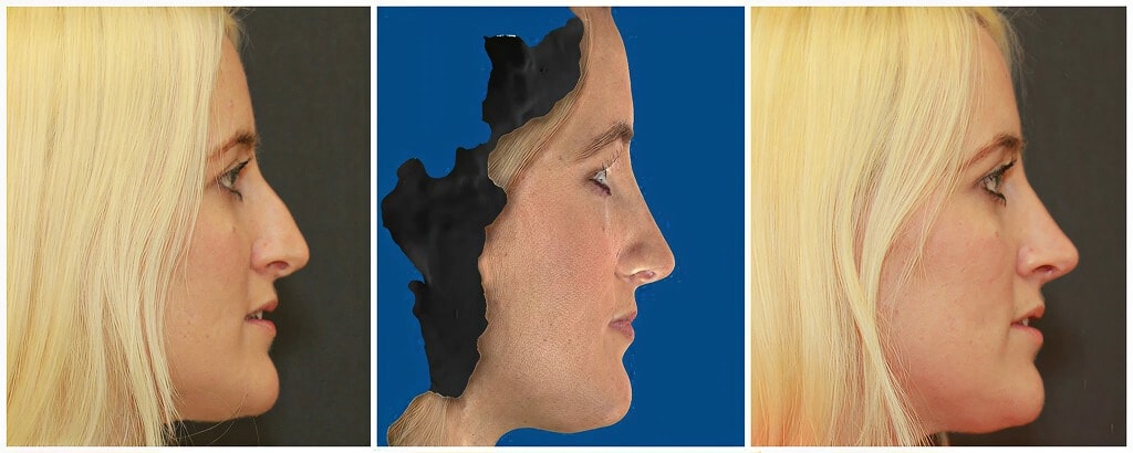 Modern waiting area of a plastic surgery clinic.