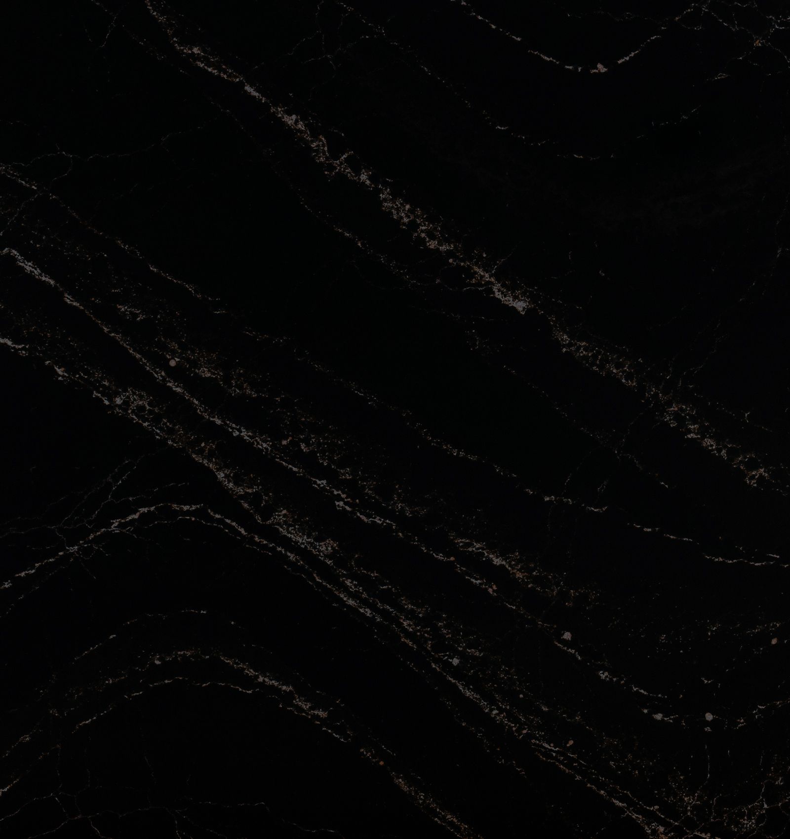 Black marble texture with white veining.