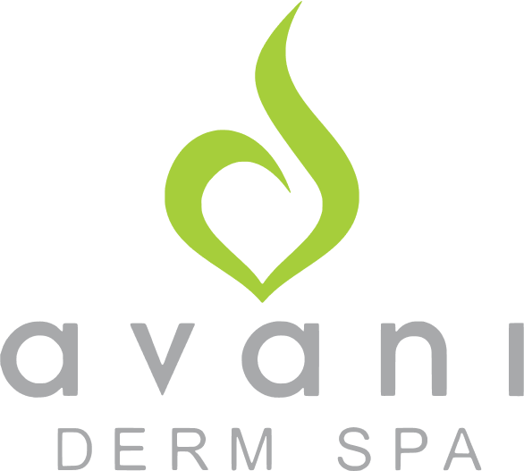 Avani Derm Spa logo design with green accents.
