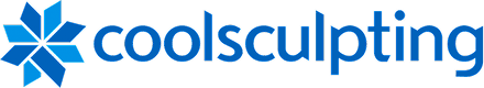 CoolSculpting logo with blue color scheme.